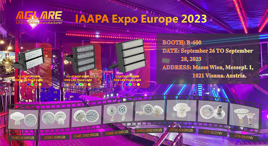 Aglare Lighting participated in the 2023 IAAPA European Expo