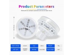 2PIN Auto Amusement Lights - New Spinning Effect RGB Auto Program 1-16 LED Lights AC24V for Amusement Lighting