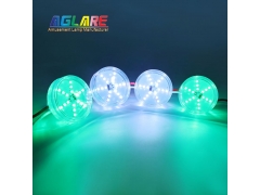 2PIN Auto Amusement Lights - New Spinning Effect RGB Auto Program 1-16 LED Lights AC24V for Amusement Lighting