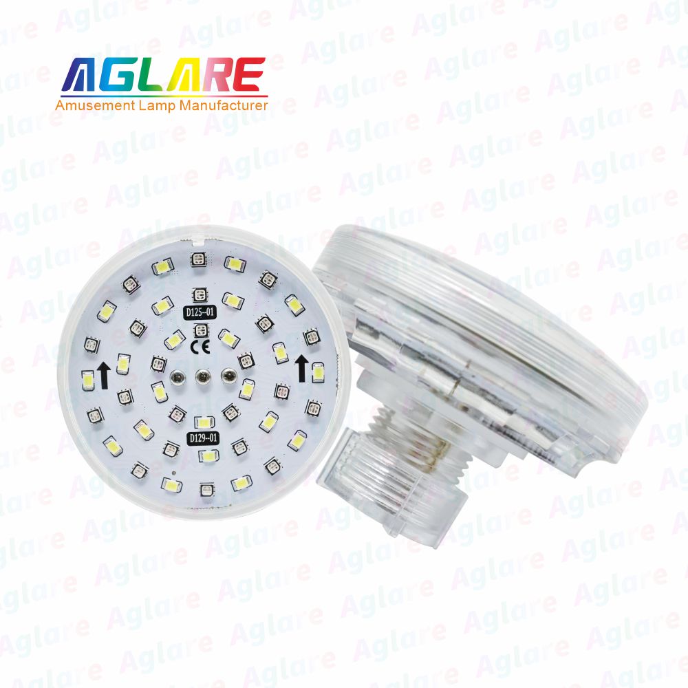 RGB+W 80mm D125+D129 Pre-Programmed LED Bulbs for Amusement Lighting - AC24V 56Leds