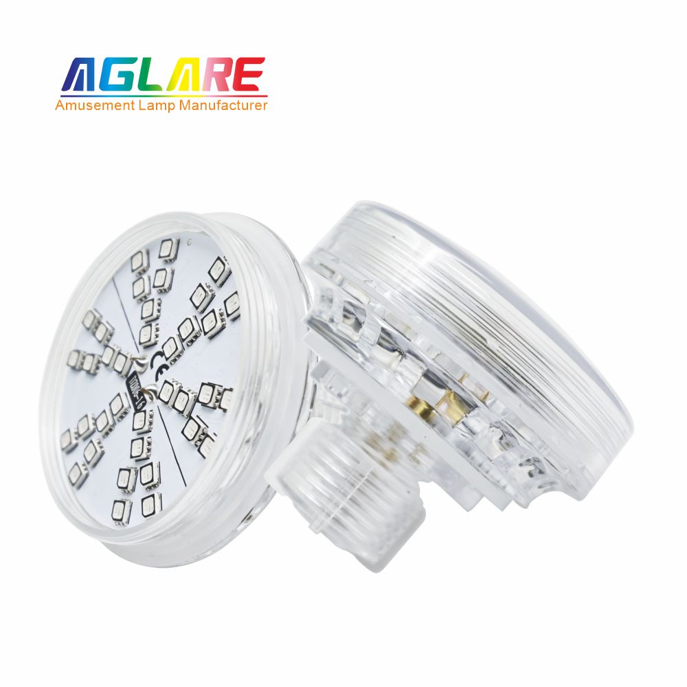 60mm 42Leds RGB LED Amusement lights 1-16 Auto Program Spinning Effect
