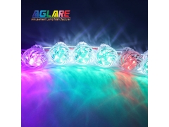 E14 Auto RGB Amusement Light - 60mm E14 Cabochon RGB LED Light 1-16 Auto Program
