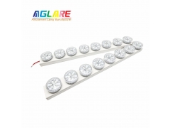 E14 Auto RGB Amusement Light - DZ007 60mm 48Leds RGB+W LED Carnival Lights 1-16 Automatic Spinning Effect