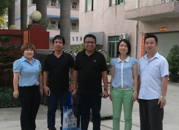 Warmly welcome The Ronilo and Bernabe customers to visit Shenzhen Aglare Lighting Co.,ltd. during the Alibaba PK period