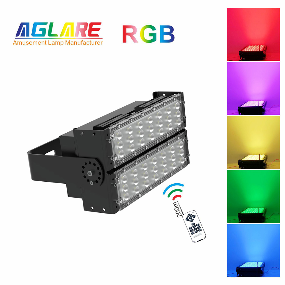 Aglare New 100W RGB LED Flood Light Outdoor