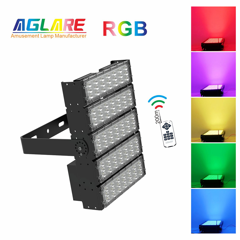 250W RGB Color Changing LED Flood Light with Remote Control