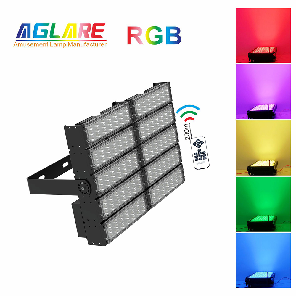 500W Outdoor Color Changing LED Flood Light with Remote Controller