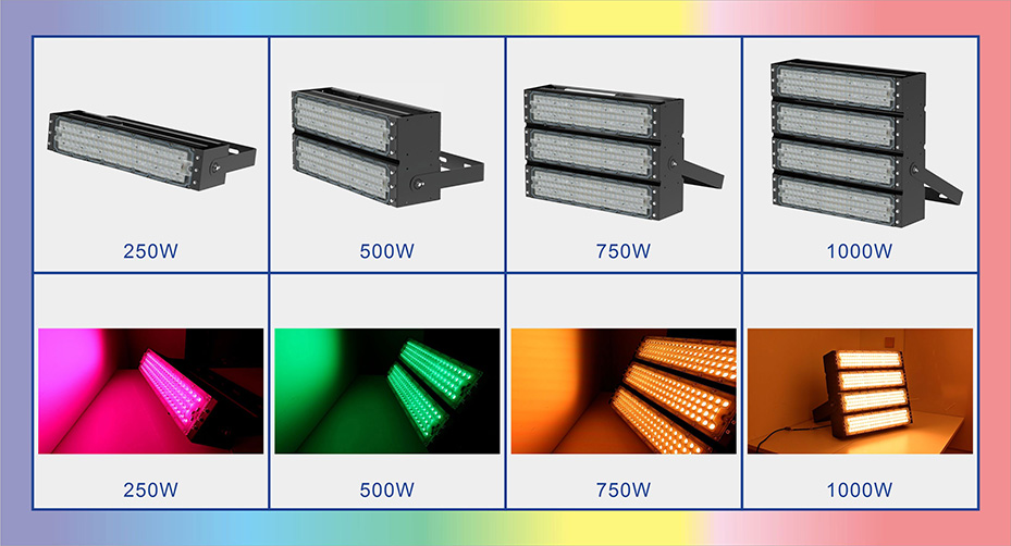 colored flood lights outdoor