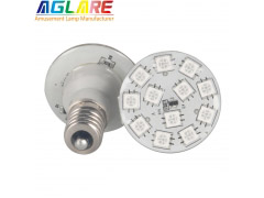 E14 Auto RGB Amusement Light - Silicon glue 24V/60V RGB E14 12pcs 5050 SMD amusement LED lamp for amusement rides