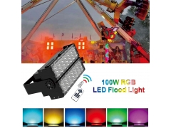 RGB Color - New 100W RGB LED Flood Light Outdoor