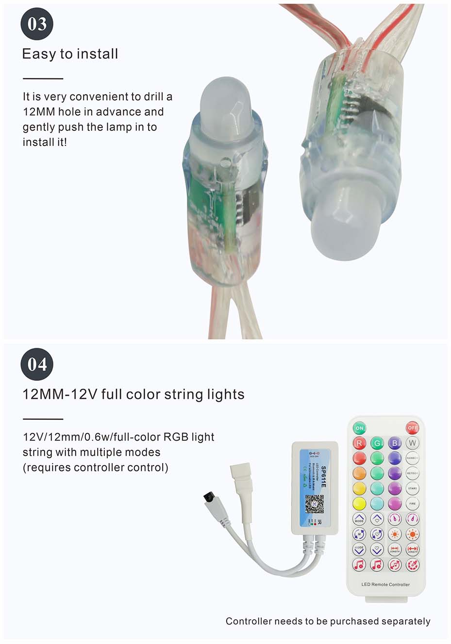 Individually Addressable LED Pixels