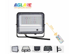 RGB Color - 50W Ultra Thin Led Flood Light RGBW LED Landscape Spotlight