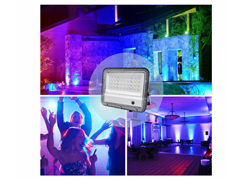 RGB Color - 50W Ultra Thin Led Flood Light RGBW LED Landscape Spotlight