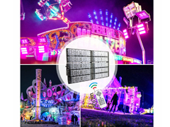 RGB Color - 500W LED RGB Flood Light with Remote Control