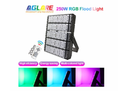 RGB Color - IP65 250W LED RGB Flood Light with Remote Control
