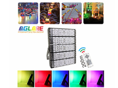 RGB Color - IP65 250W LED RGB Flood Light with Remote Control