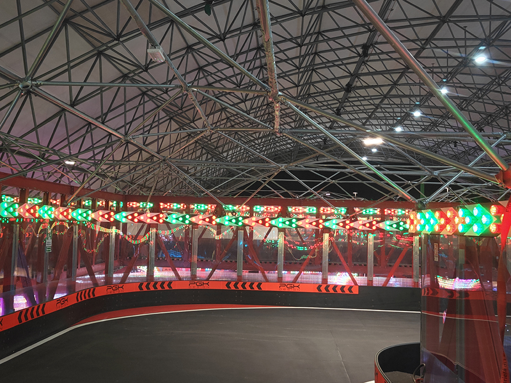 aglare amusement lighting for karting tracks
