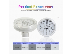 2PIN Auto Amusement Lights - New DW005 Auto-Program RGB+W LED Fairground Light Bulbs - 60mm 28Leds AC24V