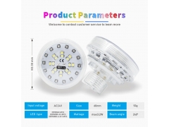 2PIN Auto Amusement Lights - New DW032 60mm Auto RGB+W Amusement Lights - AC24V 36Leds