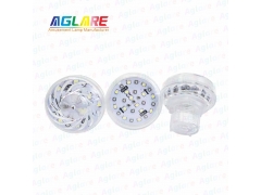 E14 Auto RGB Amusement Light - New D125+D129 60mm RGB+W Auto Fairground Cabochon Lights - AC24V 34Leds