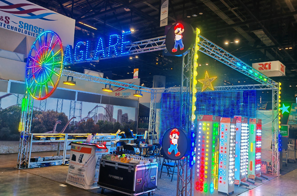 Aglare lighting at IAAPA EXPO 2025 Orlando