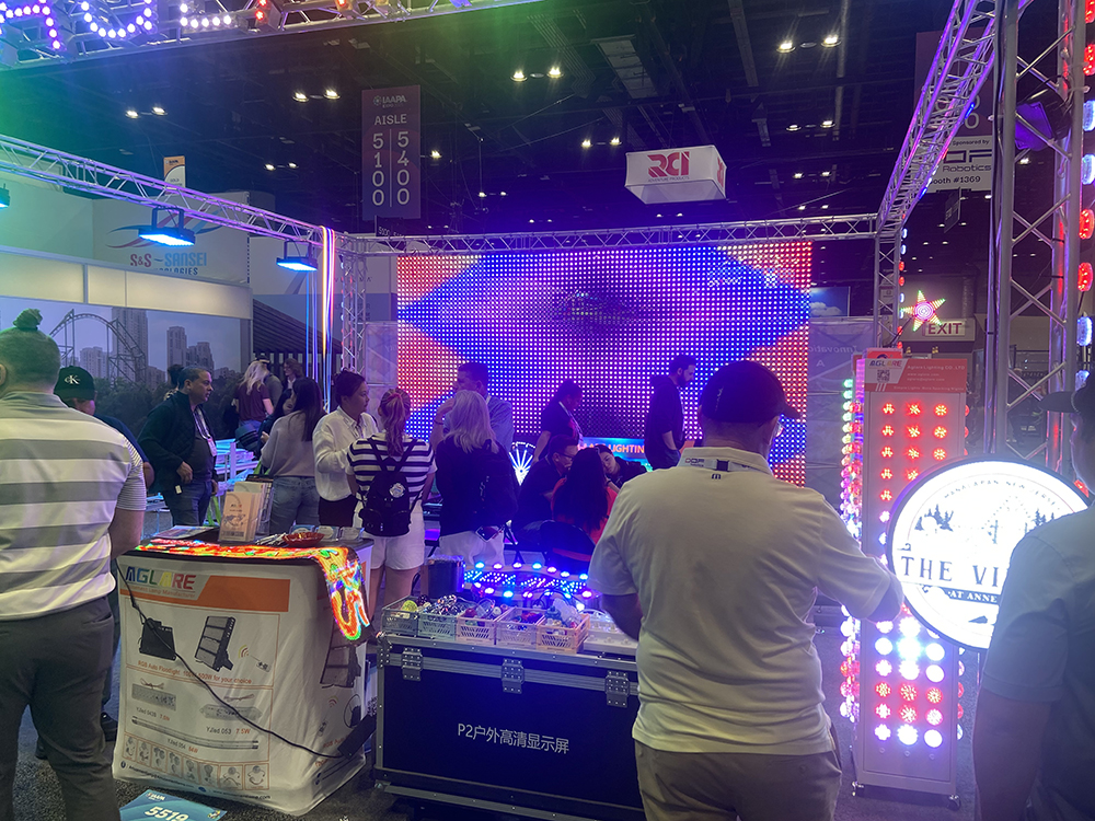 Aglare amusement lighting at IAAPA EXPO 2025 Orlando
