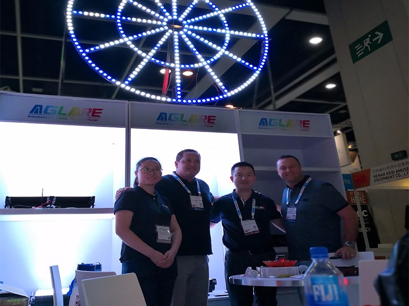 Congratulations! Aglare lighting made a success in the 2018 IAAPA AAE in Hong Kong