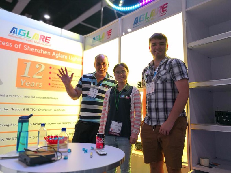Congratulations! Aglare lighting made a success in the 2018 IAAPA AAE in Hong Kong