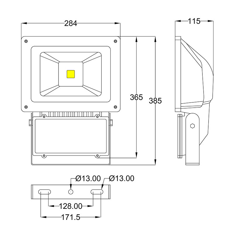 ip65 80w stadium lighting floodlight