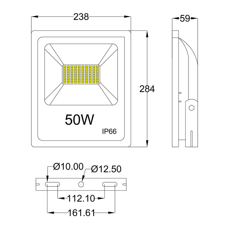 Ultra Slim SMD 50W flood light led