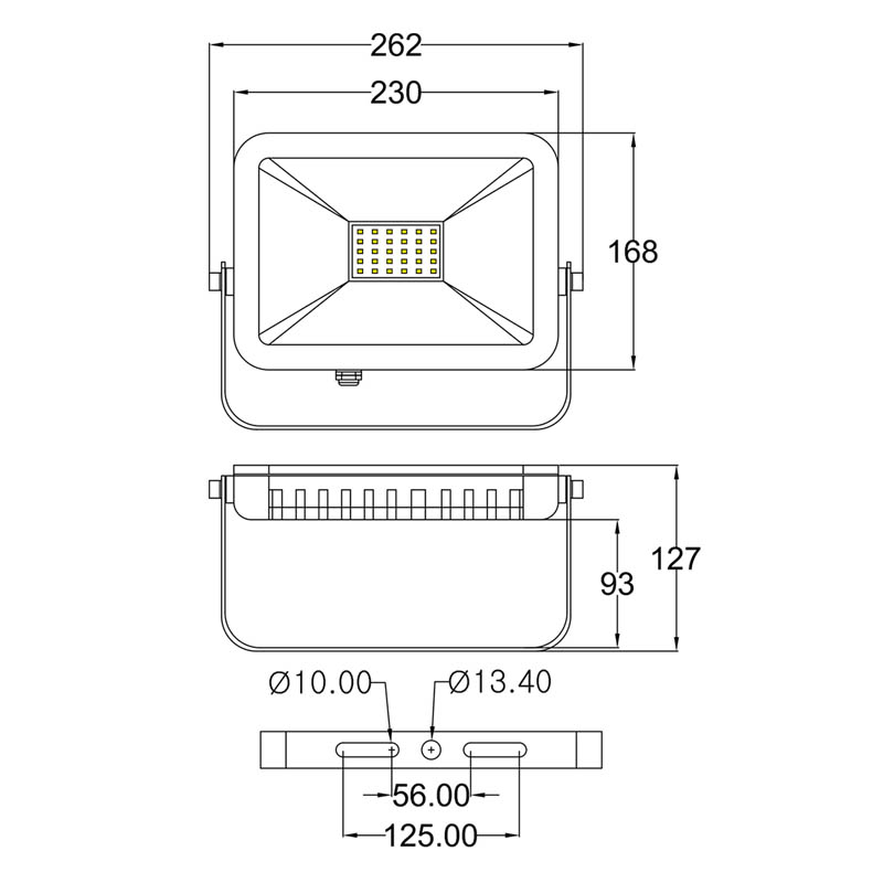 china 30w outdoor led flood light slim