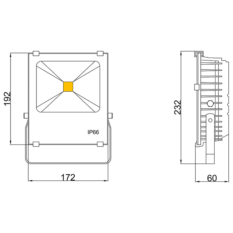 30w outdoor led basketball court flood lights