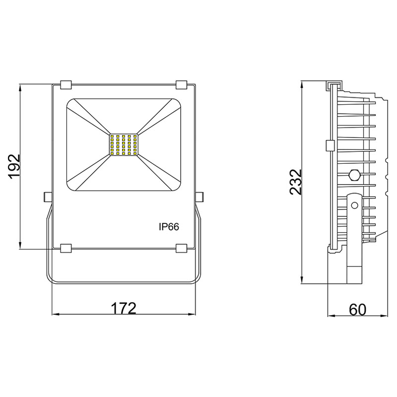 30w outdoor led basketball court flood lights