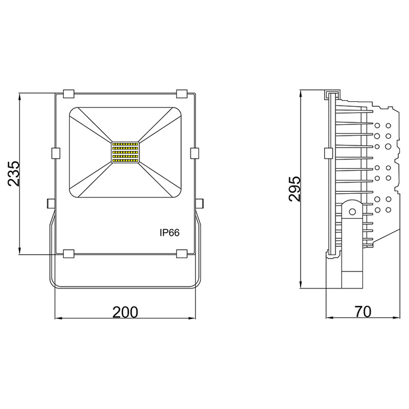 50w outdoor led basketball court flood lights