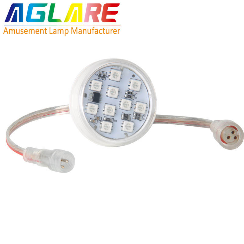 45mm 10 smd RGB LED Pixel Light for amusement park rides