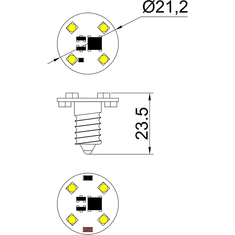 single color AC12V 24V E10 Led Amusement park Lamp light