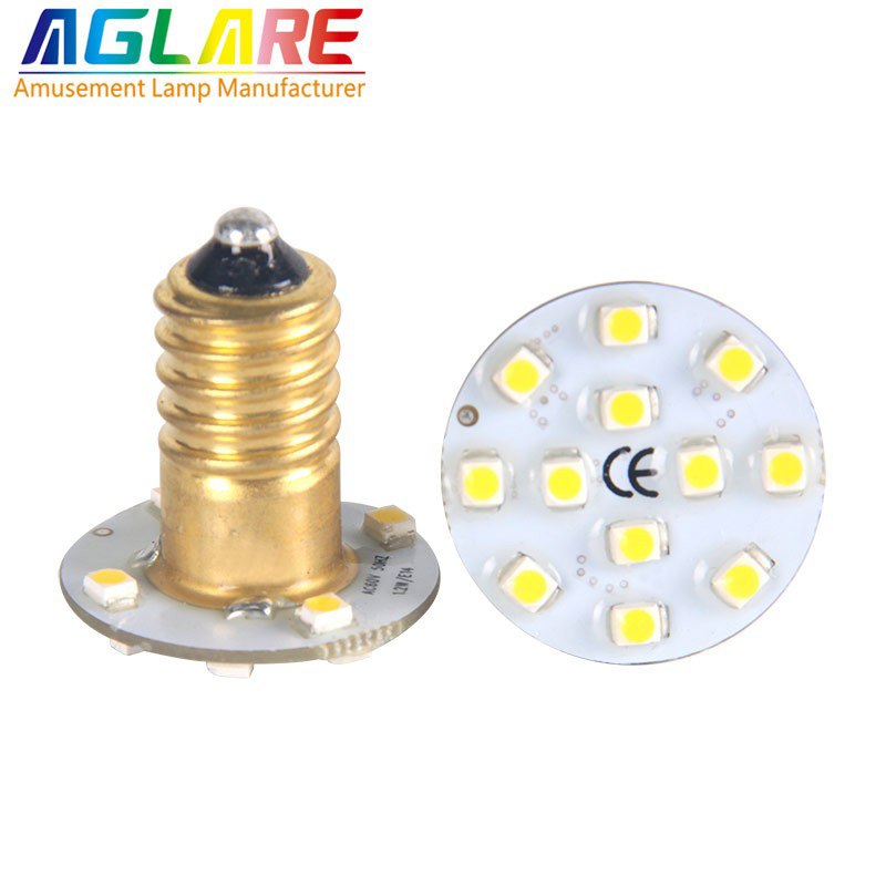 2016 hot selling LED single color 3528 SMD E14 AC24V /AC60V Amusement LED Rides