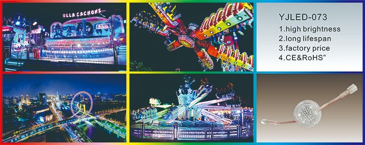 Funfairs Carnival Amusement Lamp 51mm 10 Leds RGB Led Pixel Light