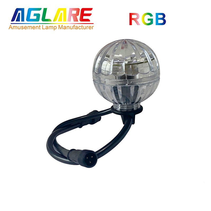 Color Change RGB Funfairs Carnival Amusement Lamp 50mm 16LEDs