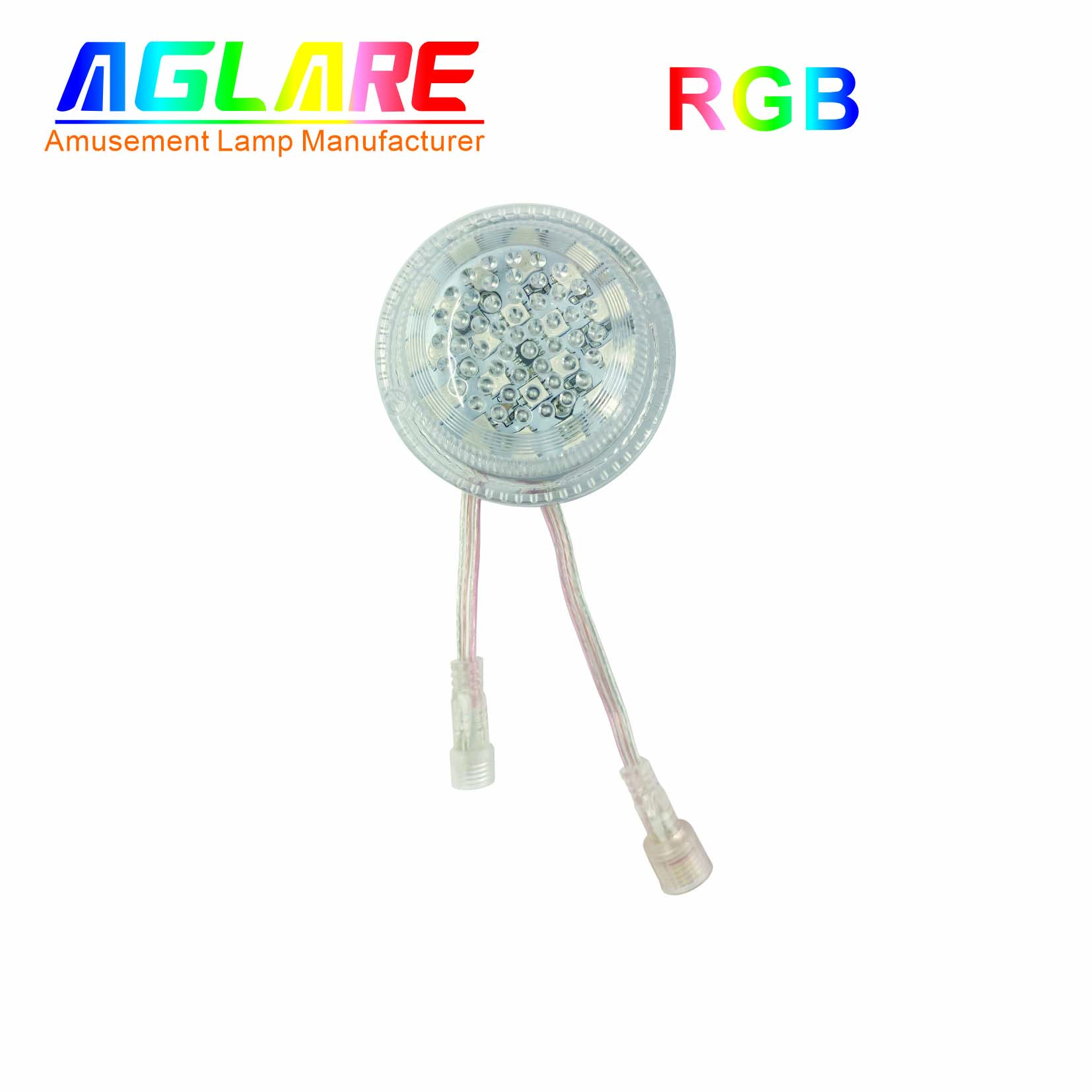 New LED Waterproof dc24v 70mm 18LEDs RGB Led Pixel Light for Amusement Park Rides